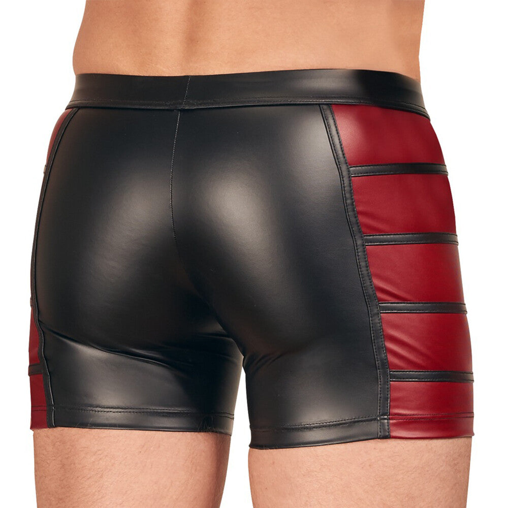 NEK Matte Look Pants In Black and Red - Naughty Toy Company