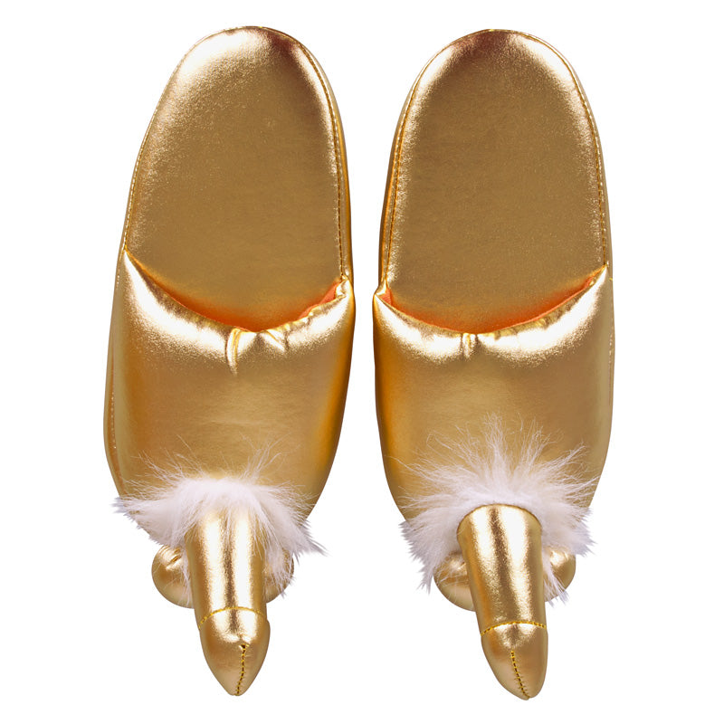 Golden Penis Slippers - Naughty Toy Company