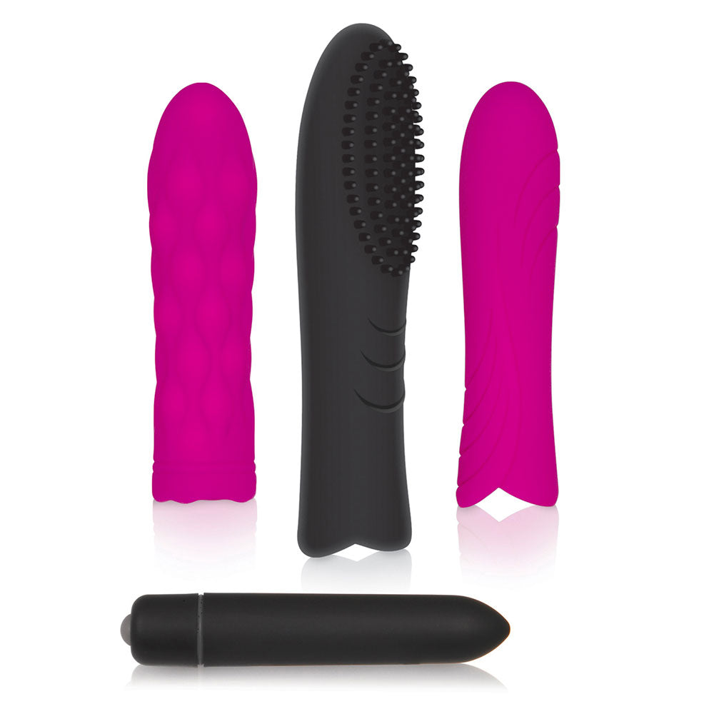 Evolved Trio Pleasure Sleeve Kit With Bullet - Naughty Toy Company