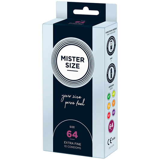 Mister Size 64mm Your Size Pure Feel Condoms 10 Pack