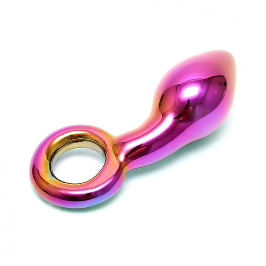 Sensual Multi Coloured Glass Kaleigh Dildo - Naughty Toy Company