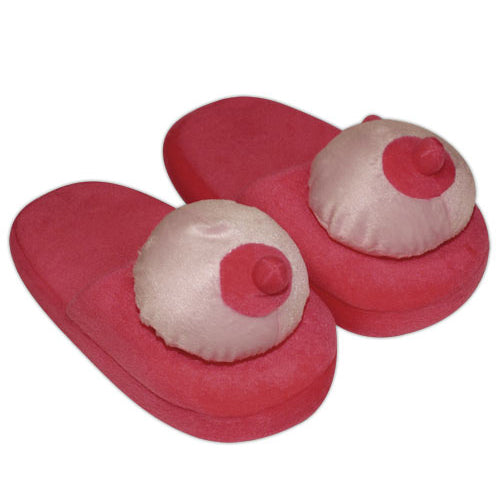 Pink Boob Slippers - Naughty Toy Company