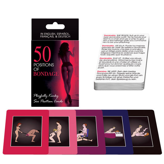 50 Positions Of Bondage Sex Position Cards - Naughty Toy Company