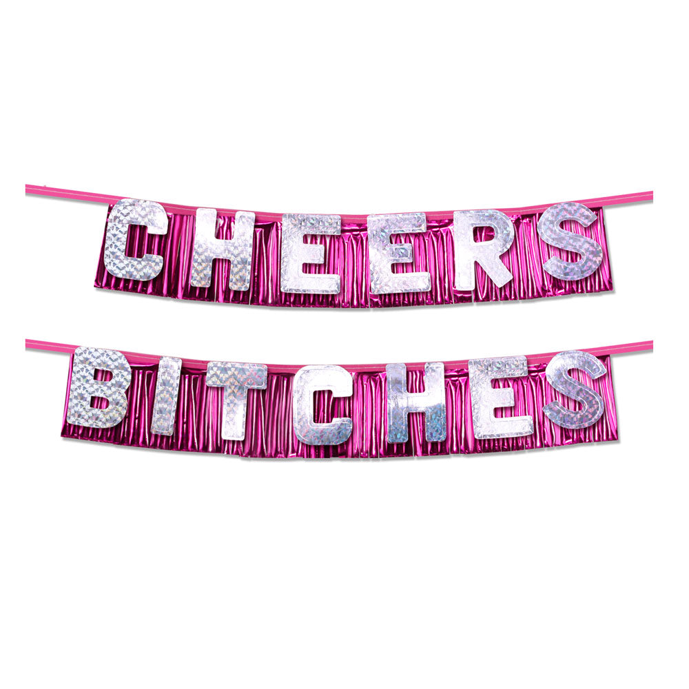 Bachelorette Party Favors Cheers Bitches Party Banner - Naughty Toy Company