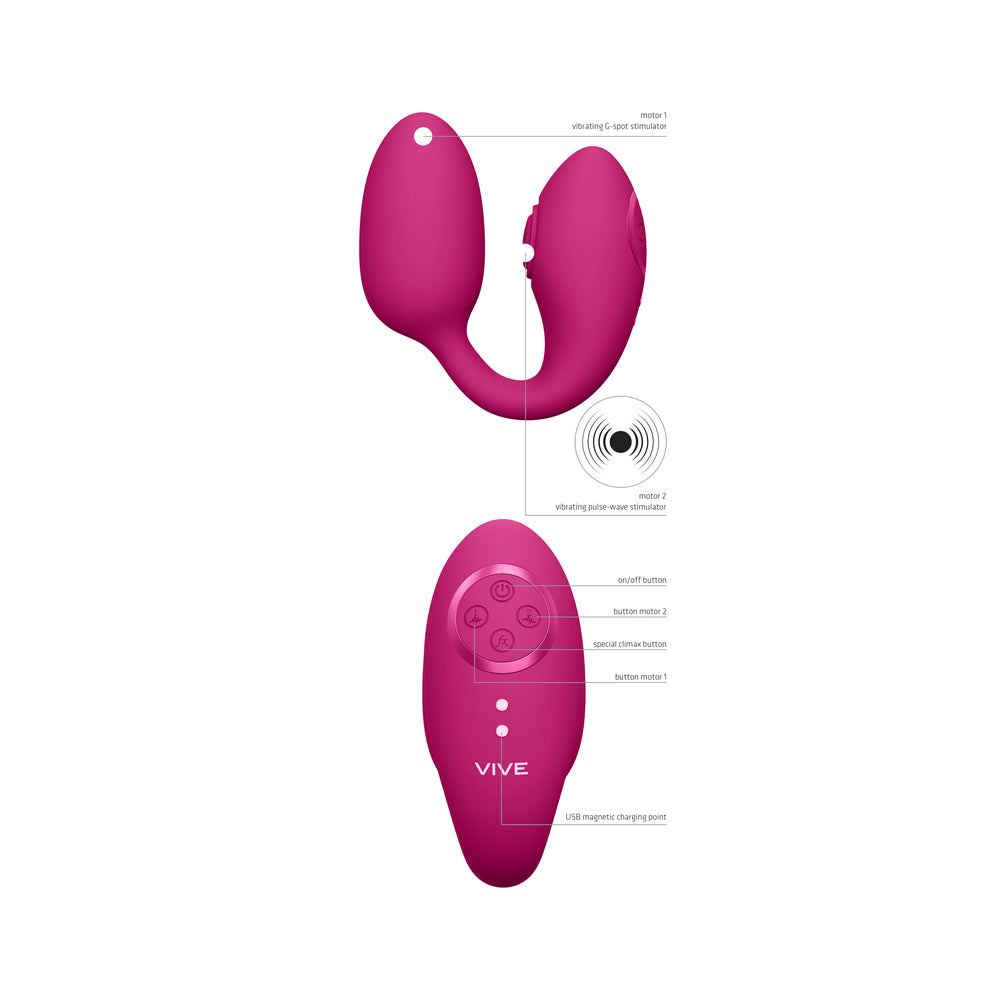 Vive Aika Pulse Wave And Vibrating Love Egg Pink