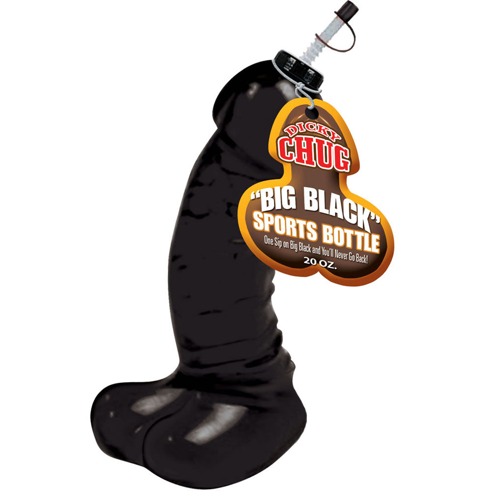 Dicky Chug Big Black 20 Ounce Sports Bottle - Naughty Toy Company