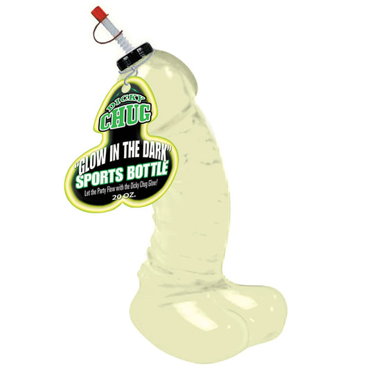 Dicky Chug Glow In The Dark 20 Ounce Sports Bottle - Naughty Toy Company