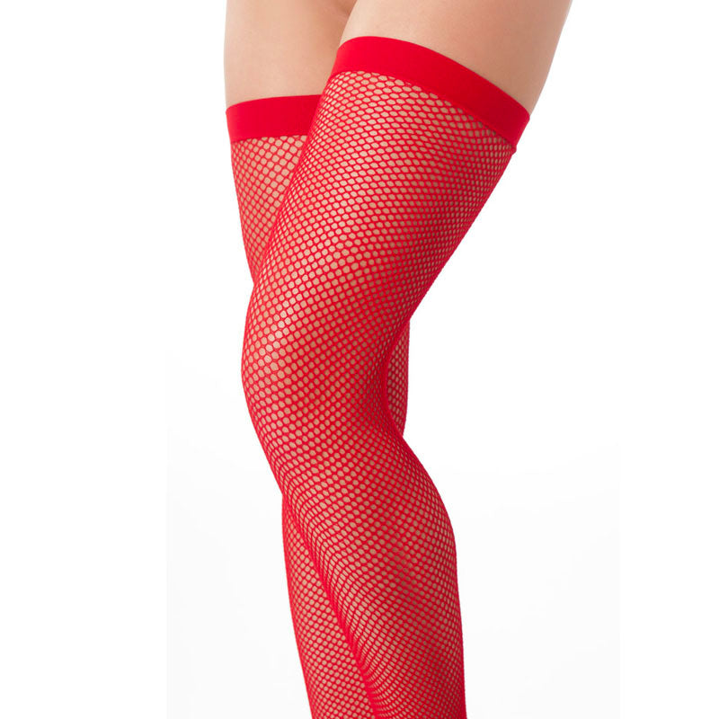 Sexy Red Fishnet Stockings - Naughty Toy Company